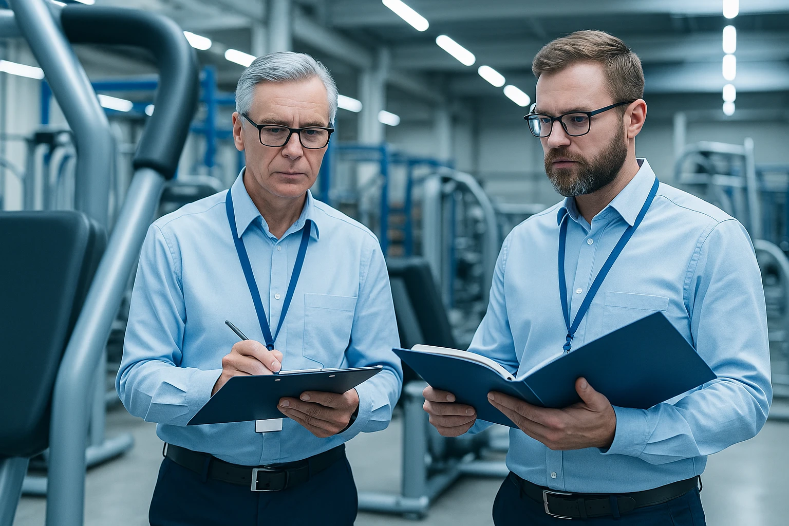 Factory audit at fitness equipment manufacturer