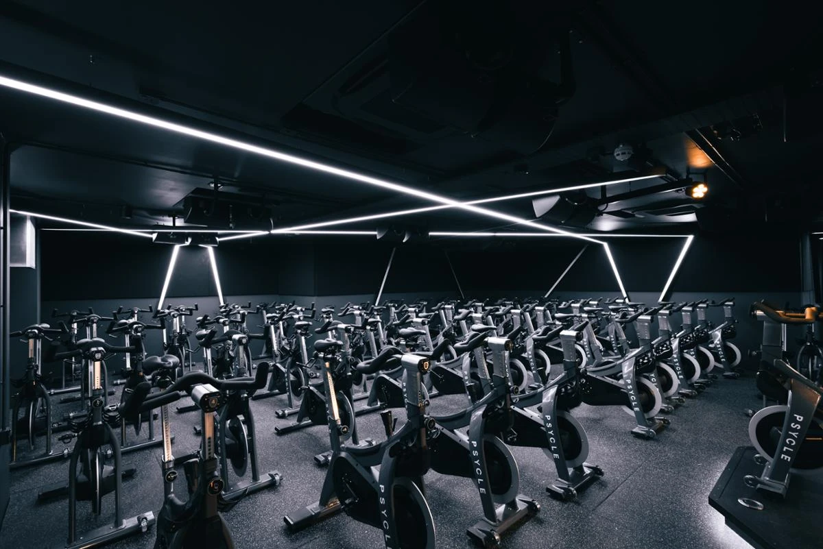 Psycle Victoria features a 50-bike Ride studio Credit: Psycle