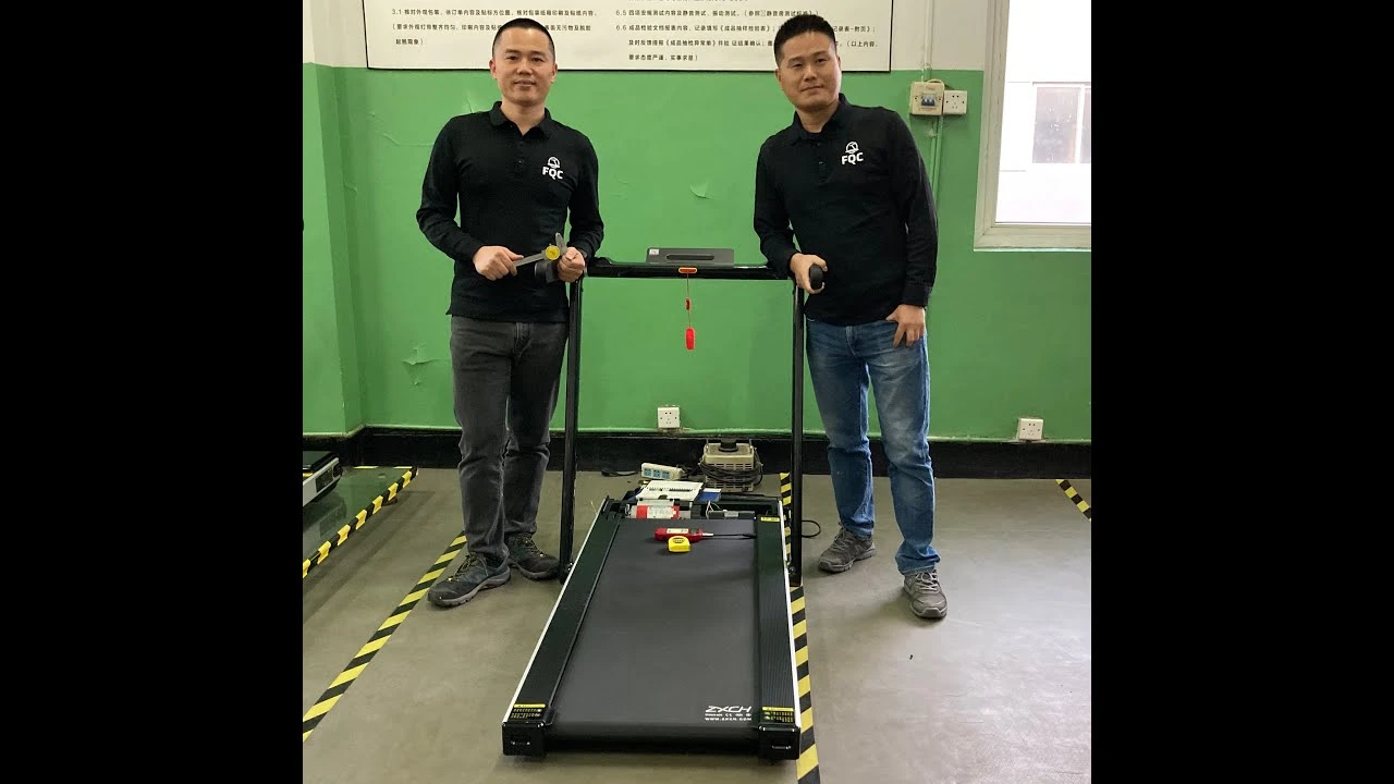 Treadmill quality check at China factory