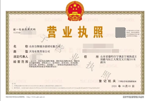 Official business license