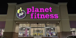 Exterior of Planet Fitness
