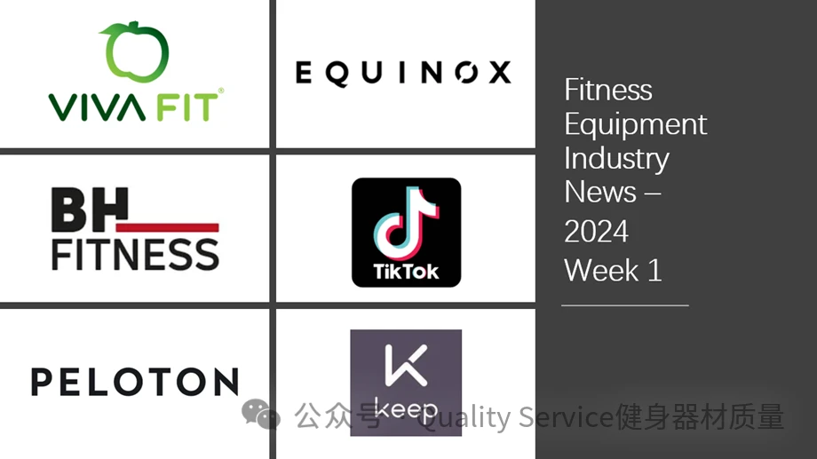 Fitness Equipment Industry Weekly News - Week 1 of 2024