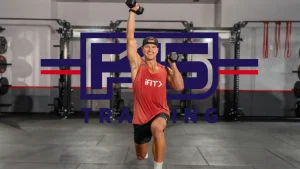 iFIT trainer works out in an F45 studio