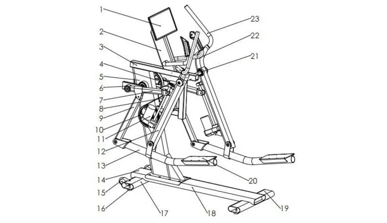 Motor-Driven Variable Stride: Elliptical Patent