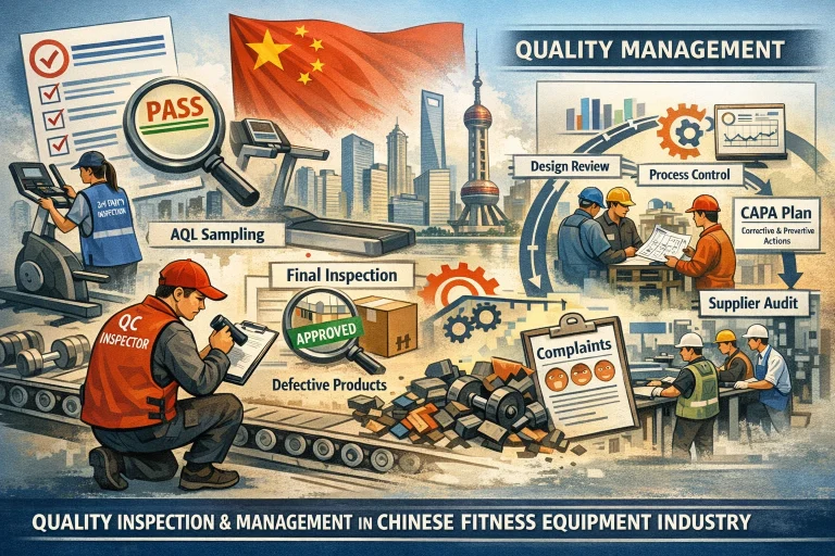 Pre-shipment QC on Fitness Equipment