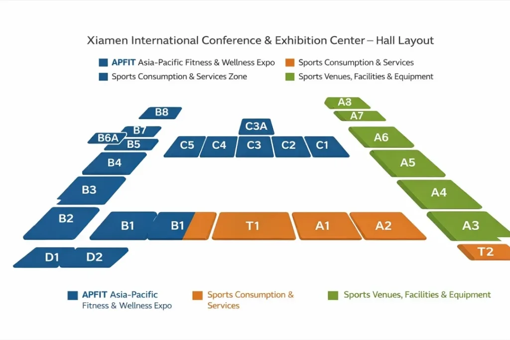 Xiamen International Conference & Exhibition Center - Hall Layout