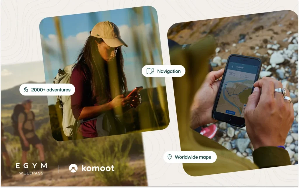 EGYM Wellpass expands its wellness platform through a strategic partnership with komoot 1 EGYM Wellpass x komoot